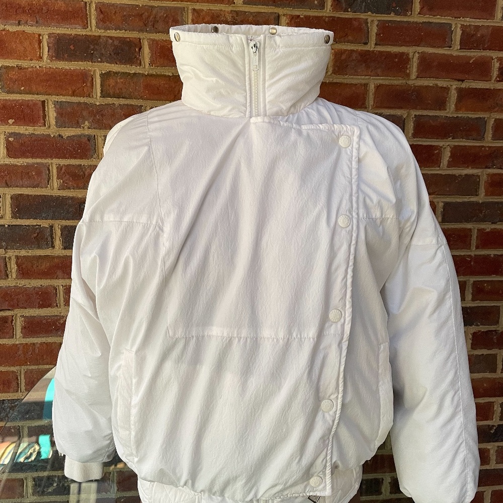 Vintage 1988 Obermeyer asymmetrical down ski jacket with fox fur hood - Picture 7 of 12